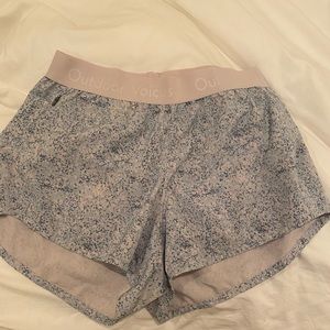 Outdoor Voices Pink and Blue Pebble Relay Shorts